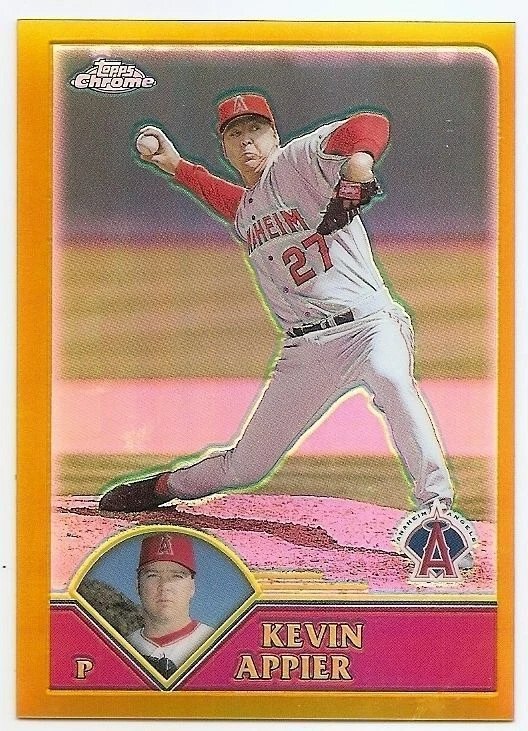 2003 TOPPS CHROME GOLD REFRACTOR PARALLEL #102 Kevin Appier #4/449 - Image 1 of 1