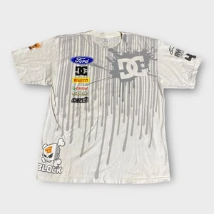 Ken Block Shirt Men’s XL White Ford Racing Team 43 Monster DC Shoes Grunge Y2K - Picture 1 of 18