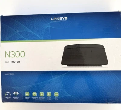 Linksys N300 E1200 300 Mbps 4-Port 10/100 Wi-Fi Router - Image 1 of 4