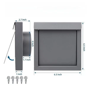 Ventilation Appareil 4 Pouces Ventilation Angle Amortisseur Design Finition endu - Picture 1 of 9