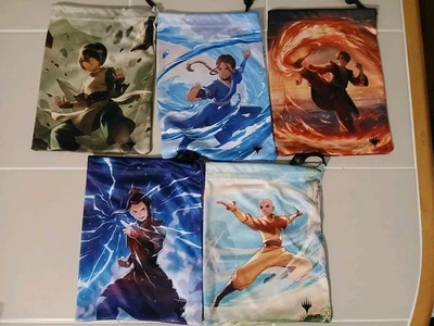 Juego de 5 bolsas de dados Avatar: The Last Airbender promoción de prelanzamiento Magic the Gathering Foto 1 de 4