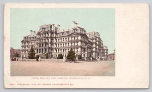 Postal UDB sin publicar del edificio del estado, la guerra y la marina Washington DC principios de 1900 - Imagen 1 de 2