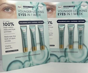 2 Roc Multi Correxion Hydrate + Plump Eye Cream 0.6 fl oz 6 PACK - Picture 1 of 8
