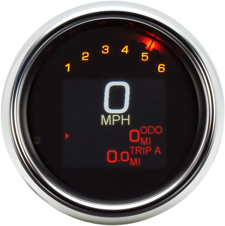 Dakota Digital MLX Series 3-3/8" Chrome Speedometer/Tachometer Gauge MLX-3000 - Image 1 of 2