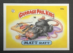 Topps GBK Serie 2 1985 #66a Matt Ratt brillante **Daño en las encías en la parte posterior** EX nítido - Imagen 1 de 2