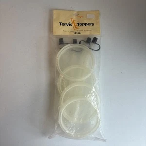 Tervis Tumbler Straw Hole Lid Topper 12 Oz Size - Set of 4 NIP - Picture 1 of 4