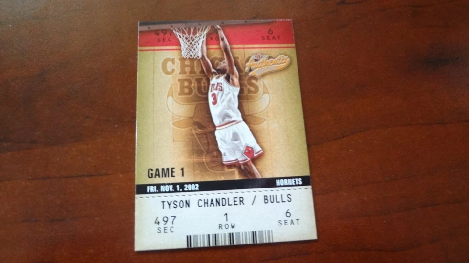 Tarjeta de baloncesto Fleer Authenticix #49 Tyson Chandler 2002-03 Foto 1 de 1