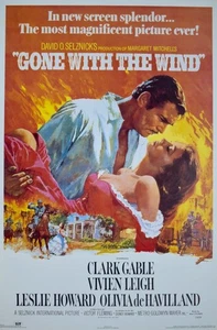 Gone With The Wind One Sheet Reproduction Poster 24 x 36 - Picture 1 of 1