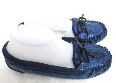 Zapatillas para mujer azul marino estilo mocasín talla 8 Nuevos Foto 1 de 4