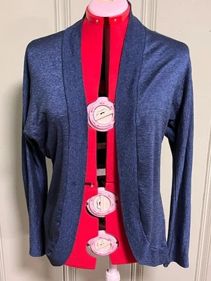 Кардиган Michael Stars с синим отливом и открытой передней частью свитер размер OS - Изображение 1 из 4