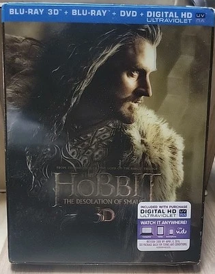 The Hobbit Desolation of Smaug - Blu ray ,3D ,DVD Combo - Image 1 of 2