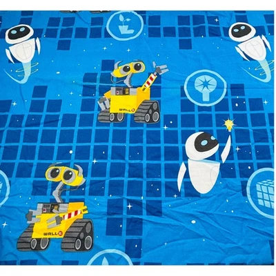Juego de sábanas dobles Disney Pixar WALL E funda de almohada plana ajustada azul defectos de Jay Franco Foto 1 de 4