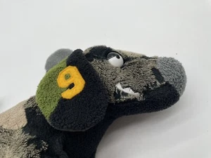 Douglas 13” Patchwork Rad Dog Sly 9 with Teeth Gray Black Green RARE Pre-owned - Picture 1 of 10