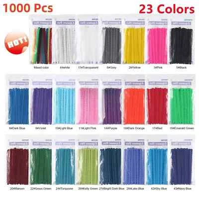 1000 Pcs Dental Orthodontic Ligature Ties Braces Elastics Rubber Bands O-rings - Image 1 of 4