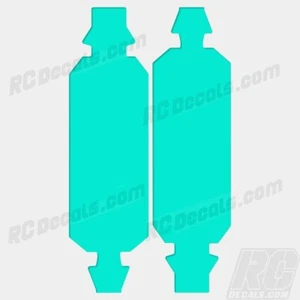LOSI 5IVE T 4WD TRUCK CHASSIS PROTECTOR WRAP GRAPHIC SOLID AQUA TEAL LOSB2540 - Picture 1 of 1