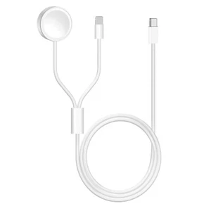 2in1 Magnetic Fast Charge USB Charging Cable For Apple Watch iPhone 14/13/12/11 - Photo 1 sur 16