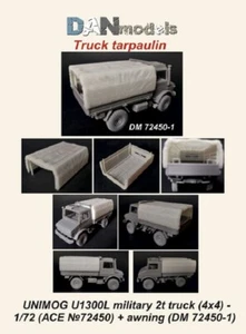 Dan Models 72450-1 1/72 UNIMOG U1300L miltary 2t truck (ACE 72450), tarpaulin UK - Picture 1 of 12