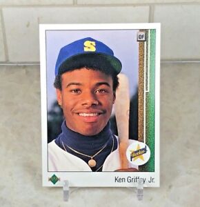 1989 Upper Deck Baseball Card #1 Ken Griffey JR. *RC* Rookie Card READ
