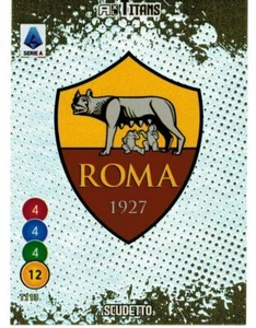 PANINI CALCIATORI ADRENALYN XL TITANS 2022 CARD T113 SCUDETTO ROMA - Picture 1 of 2
