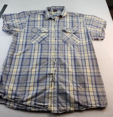 Camisa Great Northwest Para Hombres XLT Algodón a Cuadros Manga Corta Botón Delantero Foto 1 de 4