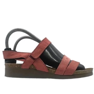 Naot Sandals Women’s Size 8 Kayla Red Ankle Strap Strappy Leather 39 - Picture 1 of 5