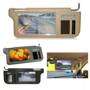 7" Sun Visor Mirror Screen Monitor DVD/VCD/GSP/TV LCD Monitor Left / Right - Picture 1 of 17