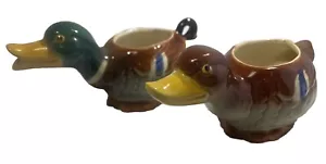 Goebel Hummel Mallard Drake Duck creamer & sugar coffee tea 1950s MINT RL Style - Picture 1 of 8