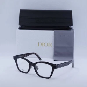 Dior DIORSIGNATUREO S2F 6800 Shiny Grey Leopard 53mm Eyeglasses New Authentic - Picture 1 of 6