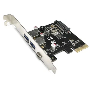 Black 1 USB 3.1 Type C 2 USB 3.0 Type A Adapter Expansion Card - Afbeelding 1 van 9
