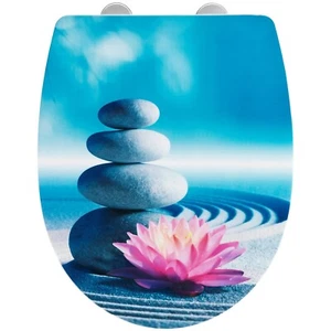 WENKO Spirit Calming Design Soft Close Quick Release Universal Toilet Seat - Picture 1 of 8