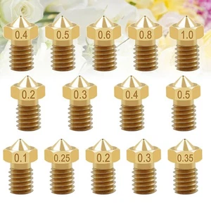 14 Pcs Nozzle DIY Nozzle Tools Brass 3d Printer Nozzle - Afbeelding 1 van 12