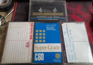 4 x used blank cassettes emi super c60, super grade c60, Sony ucx90, tdk ad-x60 - Picture 1 of 2