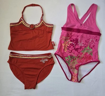 Пара купальных костюмов для девочек Hannah Montana, 1 размер 12, 1 средний - Изображение 1 из 4