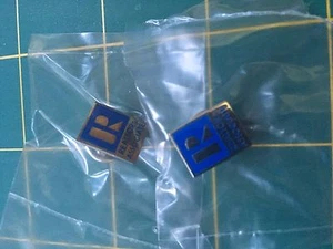 realtor pin realtor r associate lapel pin silver R tietack realtor r two pins