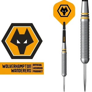 Wolves 22g Brass Darts Steel Tip - Officially Licensed Football Club FC - Picture 1 of 6
