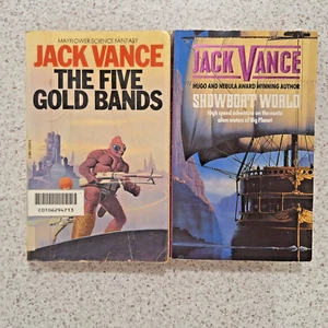 Jack Vance Showboat World / Five Gold Bands 2 Sci Fi paperbacks VGSF - Bild 1 von 8