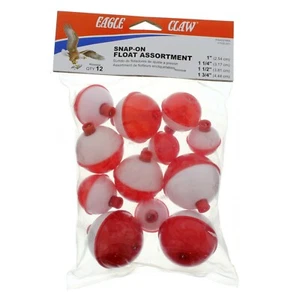Eagle Claw Snap-On Floats Assortment, 12 Piece - Picture 1 of 2