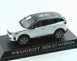 Peugeot 3008 GT Hybrid 4, 2020 blanco, 1:43 NOREV - Imagen 1 de 3