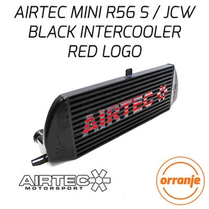 Intercooler Airtec BMW MINI Cooper S R55 R56 JCW MÁS GRANDE NEGRO, LOGOTIPO ROJO - Imagen 1 de 5