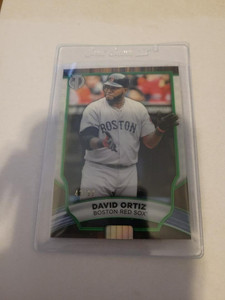 David Ortiz 2022 Topps Tribute #9 Base Green Parallel #RD 42/99 Boston Red Sox