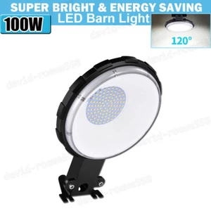 LED Barn Light 100W Dusk to Dawn Outdoor Lighting Photocell Security Area Lights - Picture 1 of 8