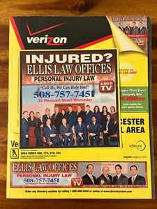 Verizon Yellow Pages Directory Worcester Central Phone Book 2008 Maps Idearc MA - Picture 1 of 12