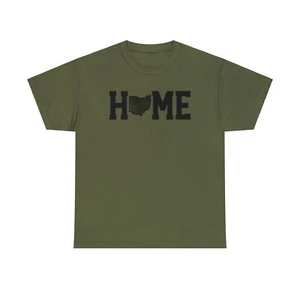 Ohio Home Moving Away Homesick Shirt Gifts Tshirt Tee Crew Neck Quotes Men Women - Picture 1 of 13