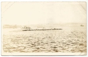 WW1 Unidentified Submarine RPPC Real Photo Postcard c.1918 - Picture 1 of 2