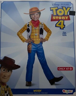 Disney Pixar Toy Story 4 Woody Child Costume Size Medium 7-8 NWT - Image 1 of 2