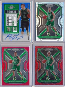 PATYON PRITCHARD 2020-21 4pc SILVER, RED /299 Prizm.Optic Contenders Blue AUTO - Picture 1 of 2