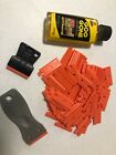 2 Plastic Blade Scrapers with 100 Blades and Goo Gone 2oz Bottle Sticky Removal