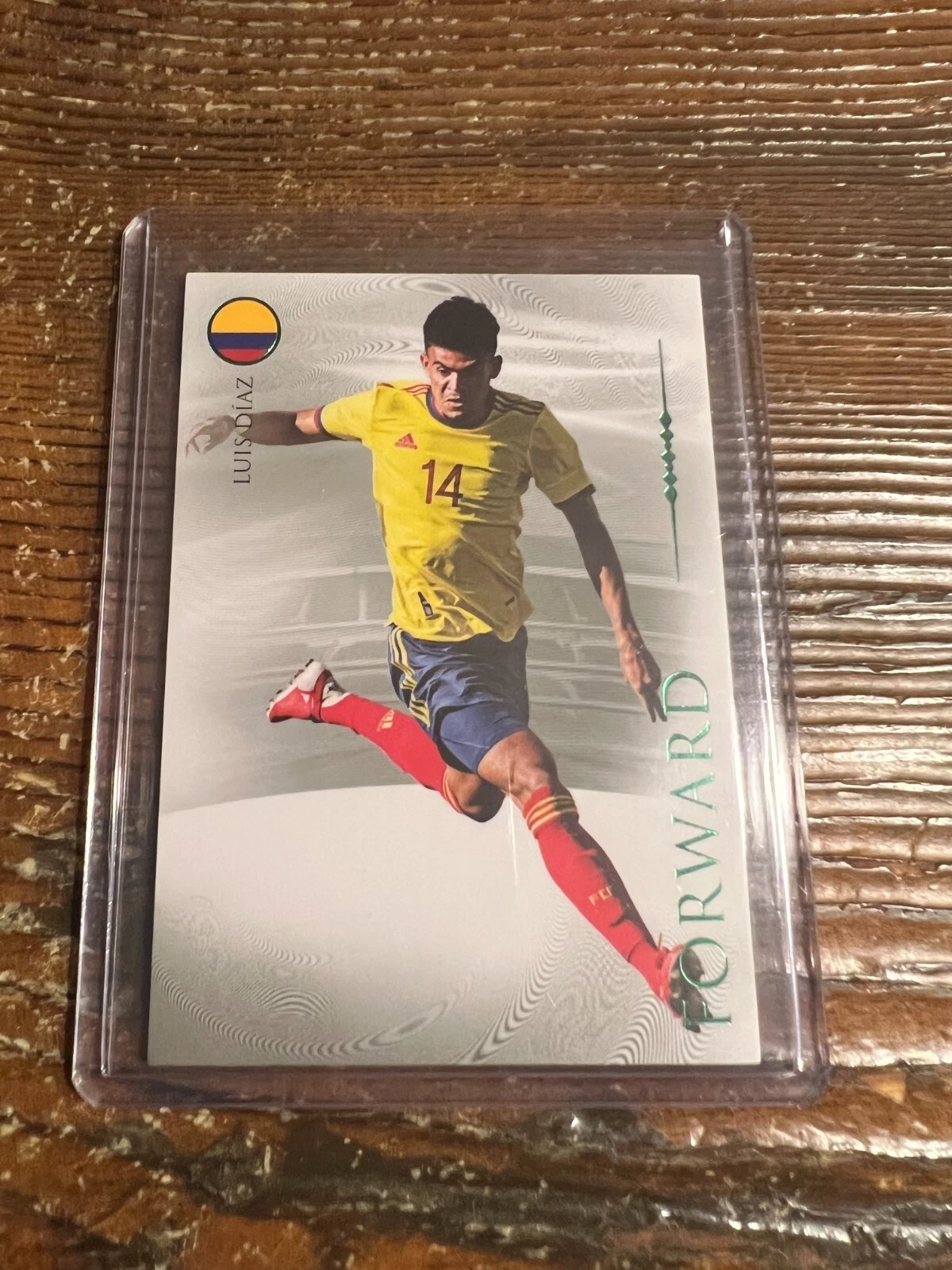 Luis Diaz 2024 Futera Unique Nostalgia Base Emerald /20 Colombia