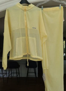 Solar Veil Lightweight Yellow Jacket/Pants NWT SZ XL Sun Protection 2 Pc Set - Picture 1 of 11