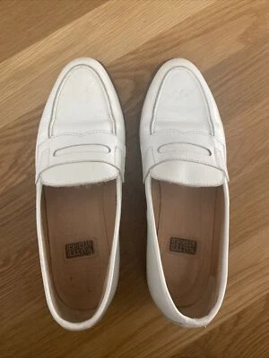 Mocasín Walter Steiger de cuero blanco talla 5,5 Foto 1 de 4